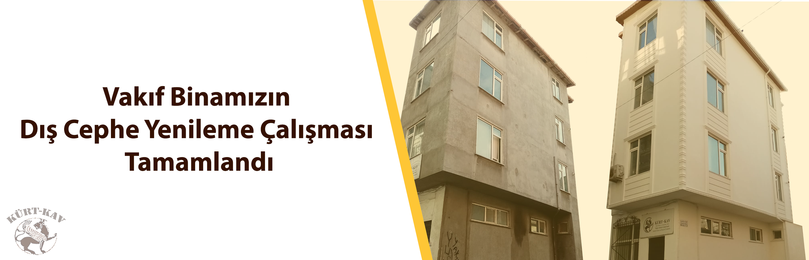 Vakıf Binamızın Dış Cephe Yenileme Çalışması Tamamlandı